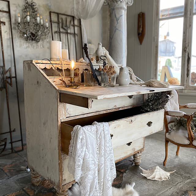 ビューローデスク/グスタビアン/ルイ15世/rococo/homedecor...などのインテリア実例 - 2021-08-01 11:26:47