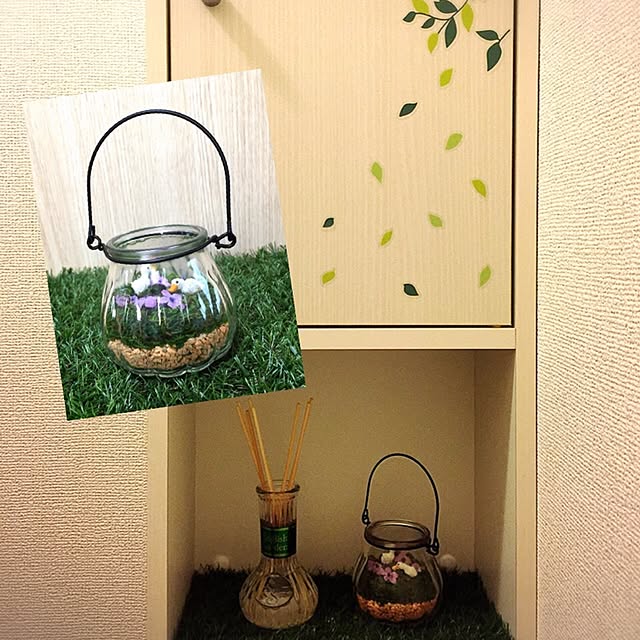 バス/トイレ/ダイソー/セリア/観葉植物/ハンドメイド...などのインテリア実例 - 2016-04-13 00:28:54