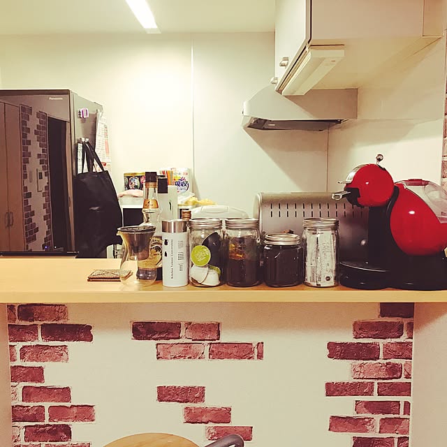 キッチン/カフェ風/一人暮らし/100均/ダイソー...などのインテリア実例 - 2017-02-26 12:56:07
