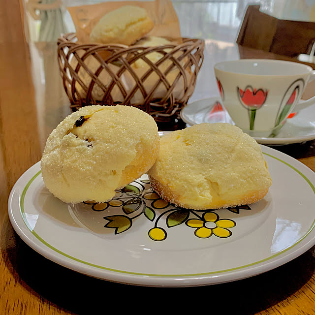 レトロ食器好き/メロンパン/休日の過ごし方/好きな時間/手作り...などのインテリア実例 - 2022-09-18 16:00:08