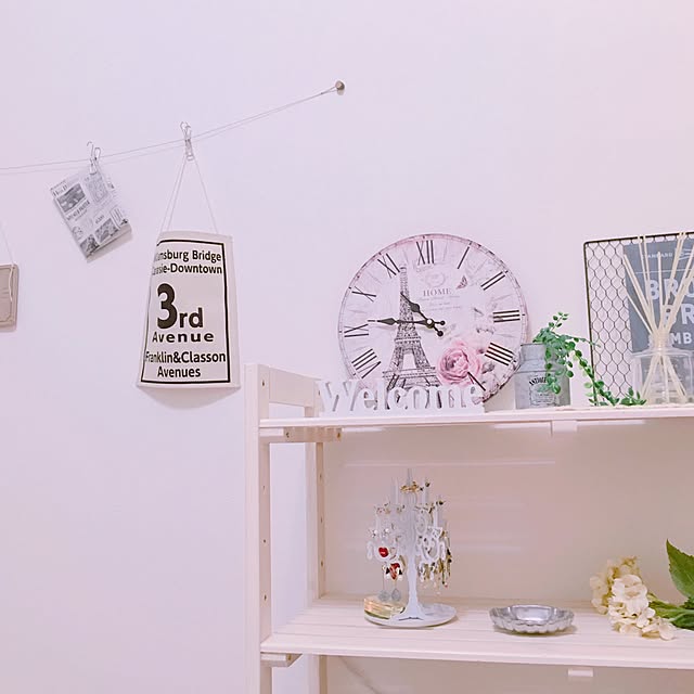 棚/セリア/雑貨/一人暮らし/アンティーク...などのインテリア実例 - 2017-03-17 22:53:17