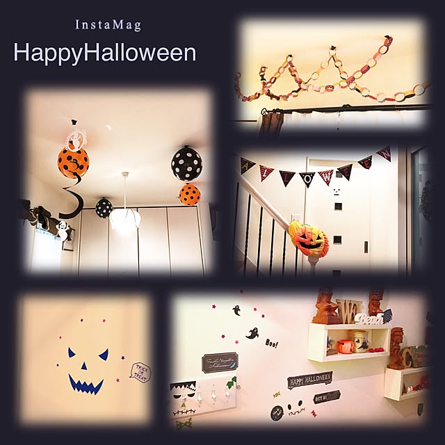 部屋全体/ハロウィンディスプレイ/照明/手作り/南欧風...などのインテリア実例 - 2016-10-22 17:11:50