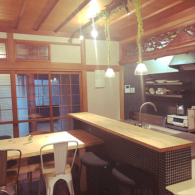 キッチン/カウンター/カフェ風/100均/ダイソーのインテリア実例 - 2020-08-30 20:38:31