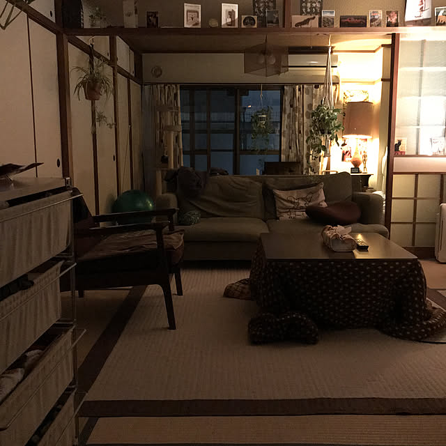 一人暮らし/畳の部屋/こたつ/部屋全体のインテリア実例 - 2021-11-07 21:48:31