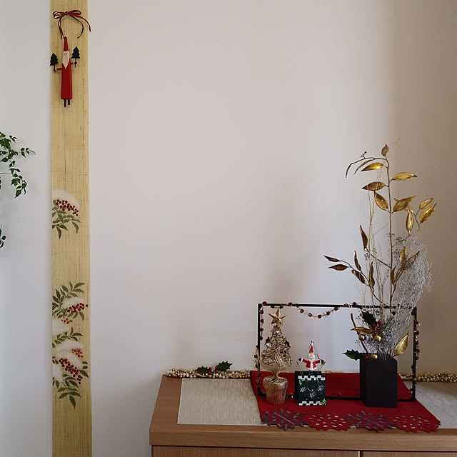 玄関/入り口/クリスマス/二人暮らし/花器/お気に入り...などのインテリア実例 - 2019-12-05 00:14:17