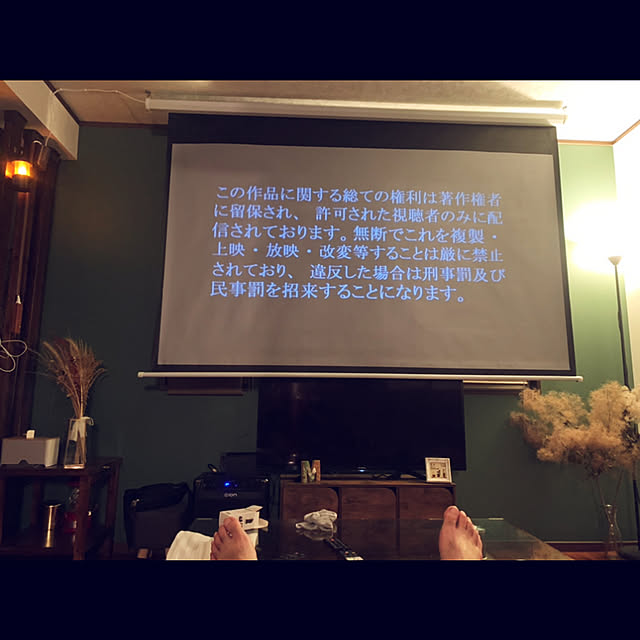 リクライニングソファ/映画鑑賞/プロジェクターのある暮らし/秋のくつろぎ時間/リビングのインテリア実例 - 2023-10-17 07:28:39