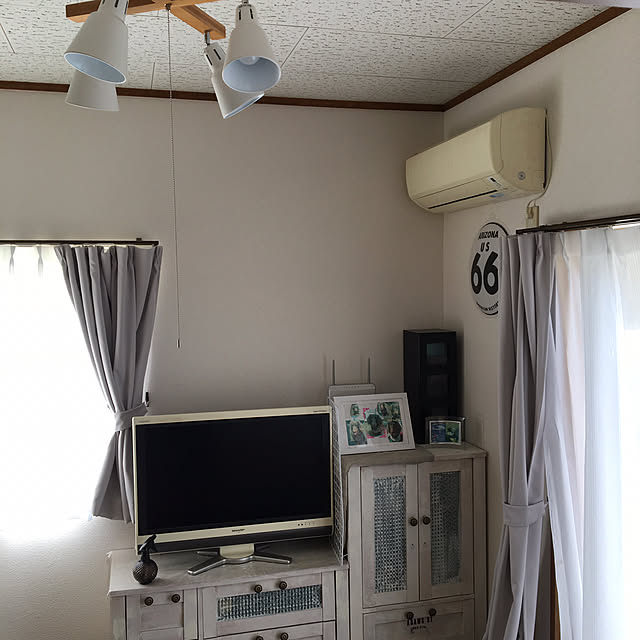 部屋全体/100均/モノトーン/照明のインテリア実例 - 2017-08-12 08:49:09