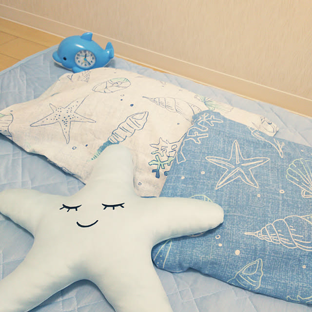 Yoshi55goのニトリ-敷きパッド シングル(NクールH BL S) の家具・インテリア写真