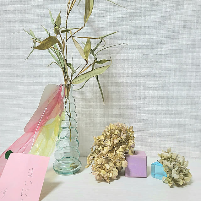 部屋全体/一輪挿し/七夕/ドライフラワー/ドライフラワーのある暮らし...などのインテリア実例 - 2022-07-08 19:47:02
