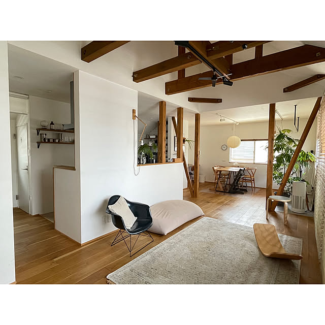 部屋全体/リビング/無垢床/ZARAHOME/リノベーション...などのインテリア実例 - 2024-06-06 19:31:49