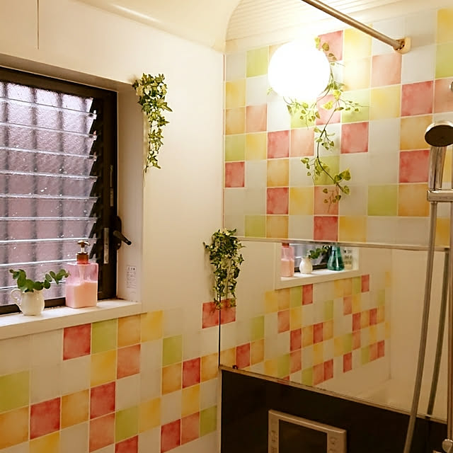 バス/トイレ/Daiso/初投稿/壁紙のインテリア実例 - 2018-06-27 14:59:43
