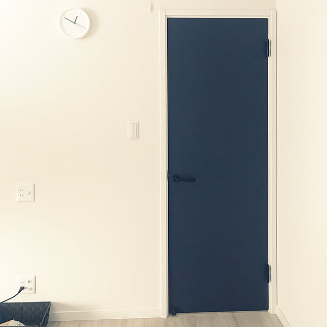 IKEAの壁掛け時計/ヴィンティア ネイビーブルー/Dフロア チェスナット/IKEA/建売住宅...などのインテリア実例 - 2019-10-03 00:33:29
