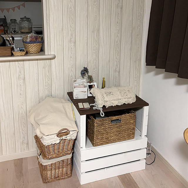 部屋全体/DIY/ルーター隠しDIY/ナチュラルカントリーに憧れます/電話代DIY...などのインテリア実例 - 2018-09-23 00:48:24
