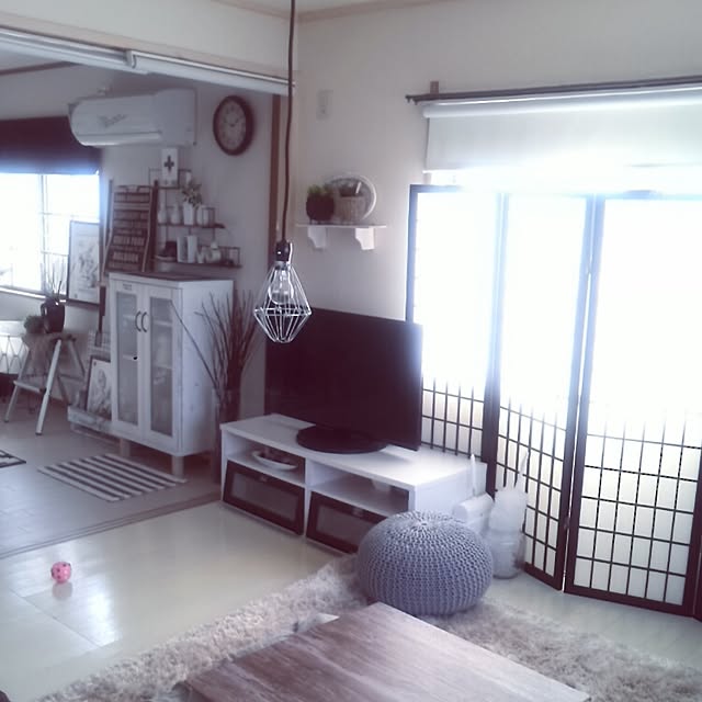 リビング/暮らしの愛用品/格子のパーテーション✨/どのお部屋にもマッチして大活躍✌のインテリア実例 - 2016-02-29 11:29:12