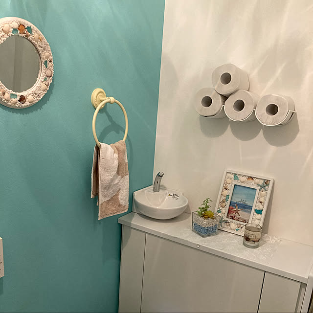 トイレットペーパーホルダーアイアン/フォトフレーム/フランフラン/バス/トイレのインテリア実例 - 2020-08-09 19:07:54