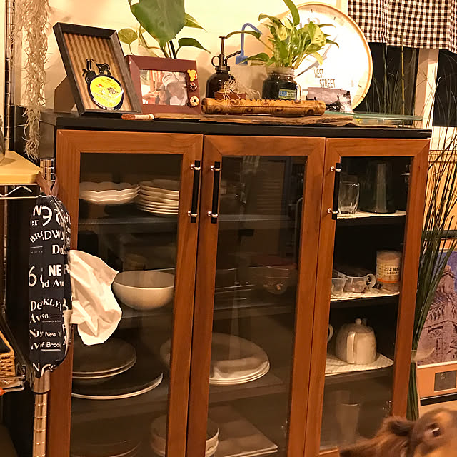 棚/食器棚/観葉植物/雑貨/マライカバザール越谷レイクタウンのインテリア実例 - 2017-09-13 07:44:13
