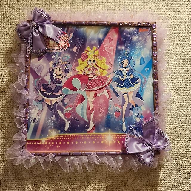壁/天井/プリキュア大好き娘たちのために…/プリキュアグッズ/フレームリメイク/フレーム...などのインテリア実例 - 2025-06-03 21:07:30