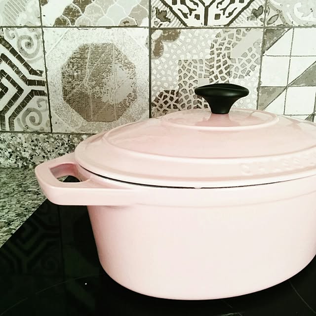 シャスール（CHASSEUR） オーバルキャセロール 25cm ピンク