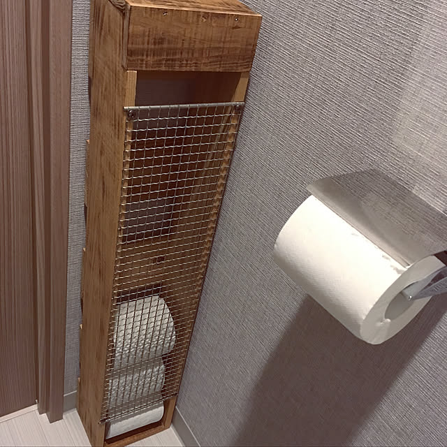 バス/トイレ/シンプルに憧れる♥/シンプルナチュラル/DIY棚/トイレットペーパーホルダー...などのインテリア実例 - 2018-06-10 18:23:11