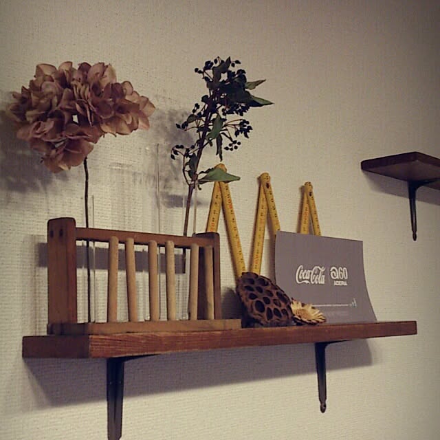 壁/天井/DIY/アンティーク/飾り棚/一人暮らし...などのインテリア実例 - 2013-11-14 21:11:43