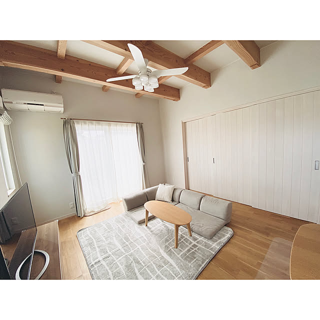 リビング/リボス塗装/わが家のドア/いいね&フォローありがとうございます☆/オーダー建具...などのインテリア実例 - 2020-09-28 13:46:32