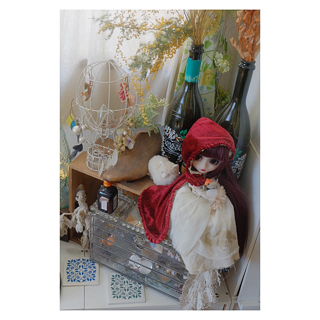 棚/イヤーフックディスプレイ/ミモザドライ/イヤリングディスプレイ/イヤリング収納...などのインテリア実例 - 2020-06-07 23:59:52