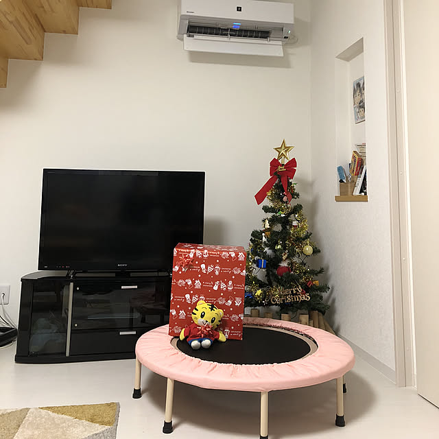 壁/天井/クリスマスプレゼント/クリスマス/こどものいる暮らし/賃貸...などのインテリア実例 - 2018-12-24 00:29:58
