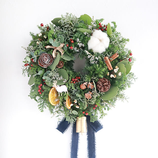 壁/天井/クリスマスリース/クリスマス/雑貨/ハンドメイド...などのインテリア実例 - 2024-12-10 08:25:16