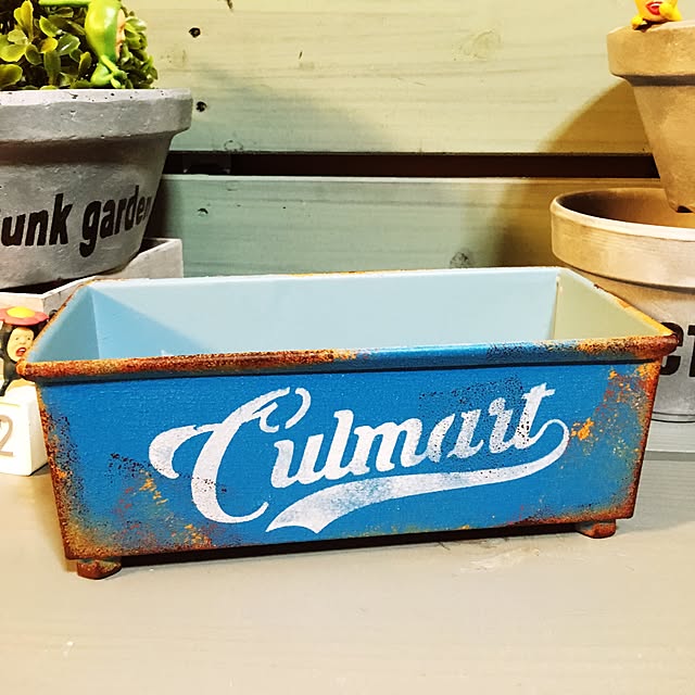 机/ワタシの師匠はVINTAGEさん/錆び修行中/リメ缶のインテリア実例 - 2017-01-09 22:39:31