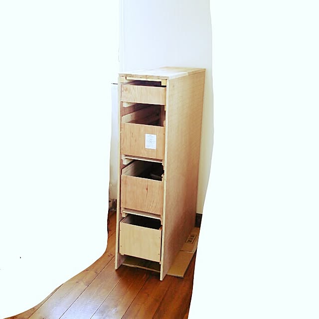 バス/トイレ/DIY/手作り/脱衣所収納棚/洗濯機回り...などのインテリア実例 - 2014-07-01 16:02:38