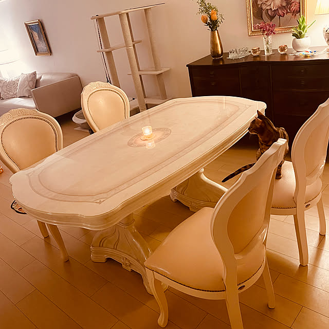サルタレッリ アマルフィ ダイニングテーブル 白家具 姫系(輸入 サルタレッリ アマルフィ ダイニングテーブル 白家具 姫系(輸入