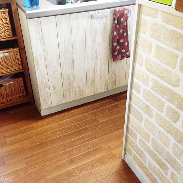 キッチン/壁紙屋本舗/DIYのインテリア実例 - 2015-09-30 16:49:23