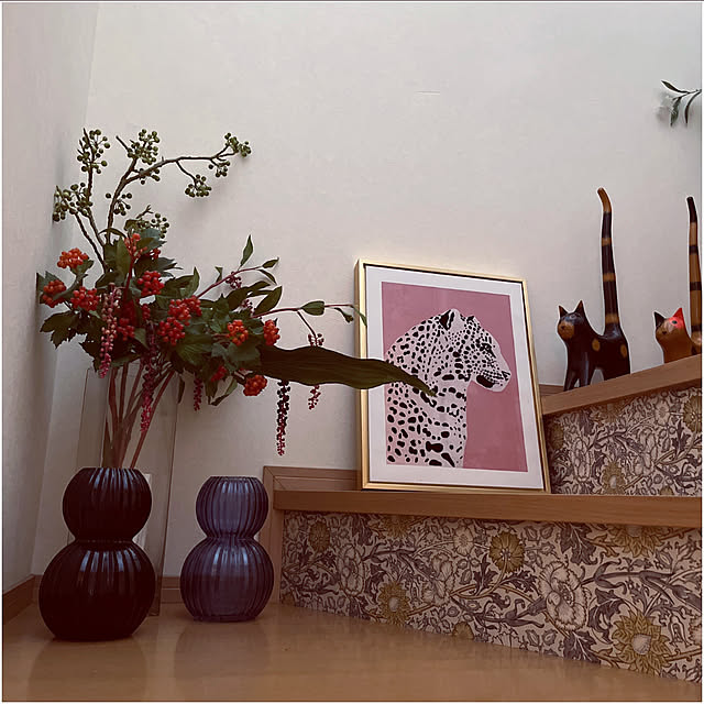 壁/天井/観葉植物は猫には毒/猫飼い/DAISO商品/フェイクグリーンのある暮らし...などのインテリア実例 - 2024-07-27 17:25:55