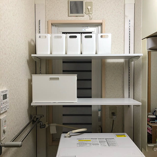 洗濯機まわりの収納/バス/トイレのインテリア実例 - 2021-12-06 14:29:03