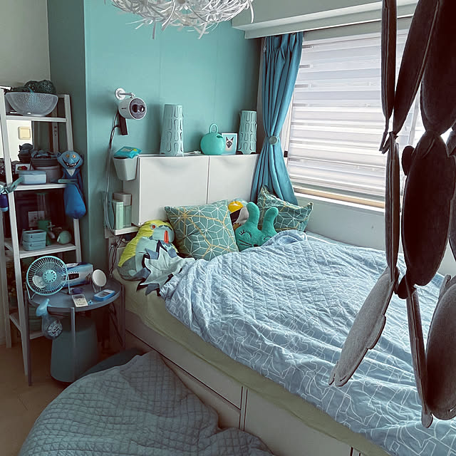 インテリアカラー/IKEA/プロジェクター/ティファニーブルー/フライングタイガー...などのインテリア実例 - 2022-08-19 11:55:34