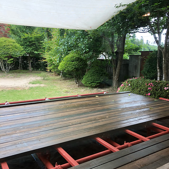 ウッドデッキ/ウッドデッキのある暮らし/ウッドデッキDIY/平屋/セルフリノベーション...などのインテリア実例 - 2020-06-19 09:03:39