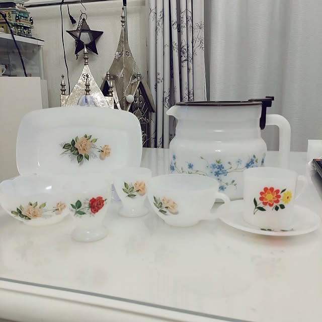 机/お気に入りの器/アルコパル/フランス製/ヴィンテージ食器...などのインテリア実例 - 2025-04-06 20:30:59