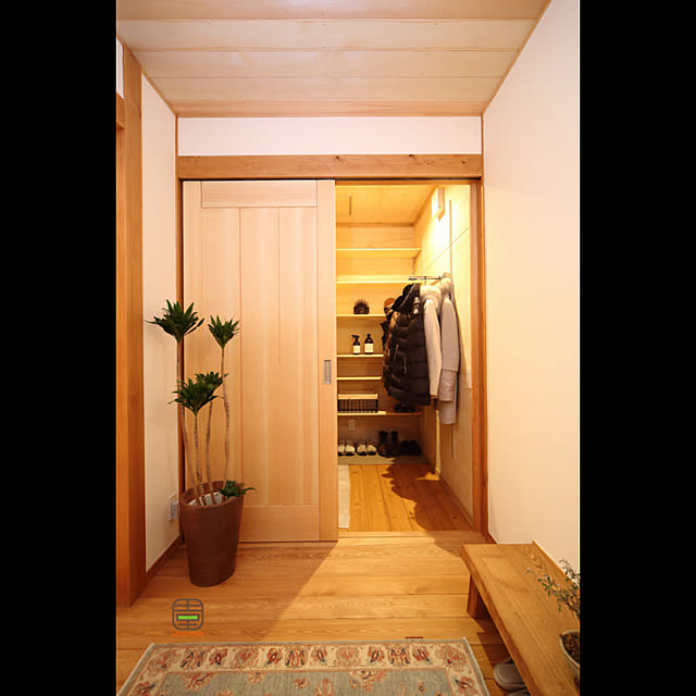 玄関/入り口/収納/建築/ナチュラル/グリーン...などのインテリア実例 - 2019-05-09 11:07:35