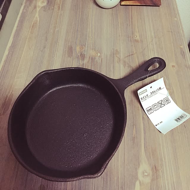 キッチン/目玉焼きが食べたい.../ガスがないんだった(°Д°)/スキレット/ニトリ...などのインテリア実例 - 2015-04-09 00:31:23