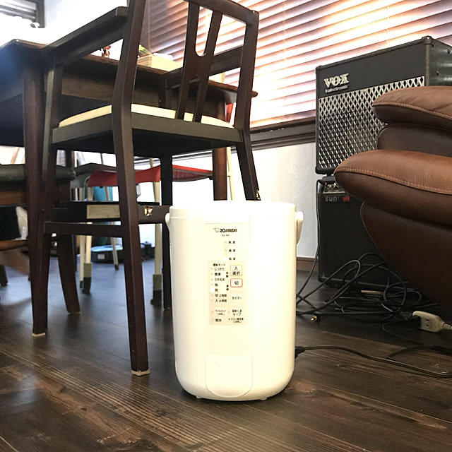 Chikmの象印マホービン-象印 加湿器 木造:8畳/プレハブ洋室:13畳 スチーム式 フィルター不要 ホワイト EE-RM50-WAの家具・インテリア写真