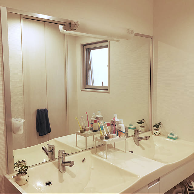 大きな鏡/ツインボール/新築/バス/トイレのインテリア実例 - 2020-07-26 22:48:59