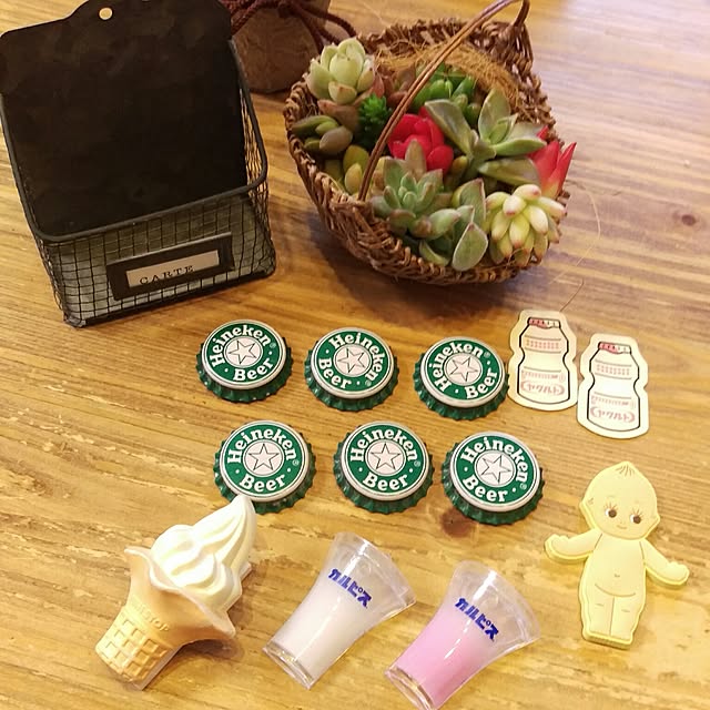 壁/天井/いいね押し逃げごめんなさい(>_<)/多肉のかご盛り/handmade/Heineken☆...などのインテリア実例 - 2017-03-27 08:28:20