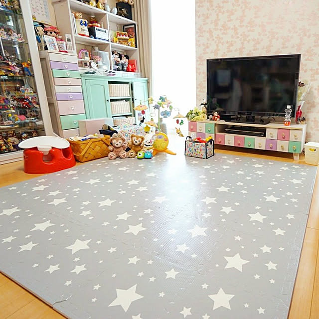 部屋全体/赤ちゃんと暮らす/あかちゃんのいる家/ミントグリーン/パステルカラー...などのインテリア実例 - 2021-06-24 21:29:45