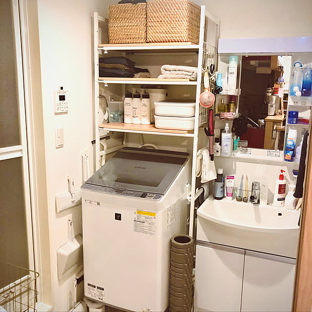 無印良品 洗濯機ラックのおすすめ商品とおしゃれな実例 無印良品 洗濯機ラックのおすすめ商品とおしゃれな実例
