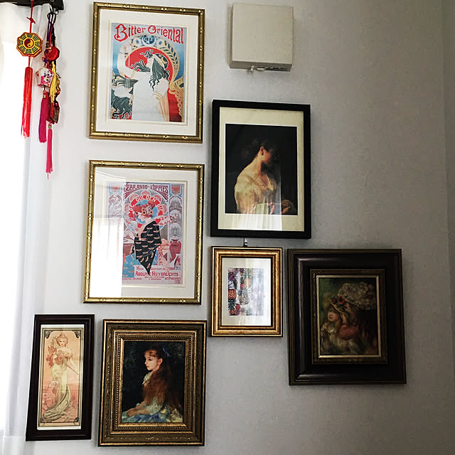 風景画 53×45㎝ 絵画 美術 芸術 アート オブジェ 壁掛 レトロ