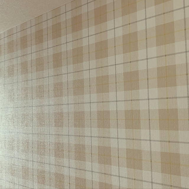 壁/天井/チェック柄/パントリーの壁/お気に入り☻/アクセントクロスのインテリア実例 - 2019-02-21 14:32:42