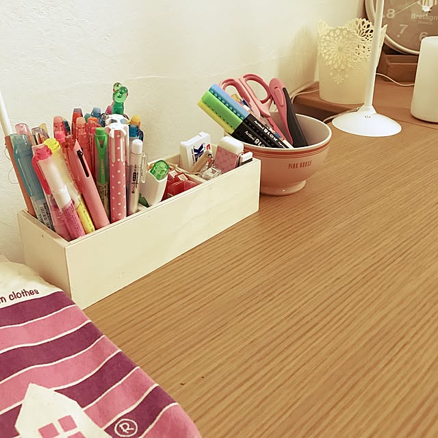 PINK HOUSE/RAG MART/無印良品/文房具収納/漆喰...などのインテリア実例 - 2017-01-18 15:21:05
