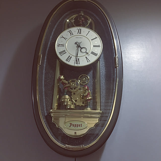 動作品】SEIKO づらし Puppet RE506B 掛け時計 振り子 動作品】SEIKO づらし Puppet RE506B 掛け時計 振り子