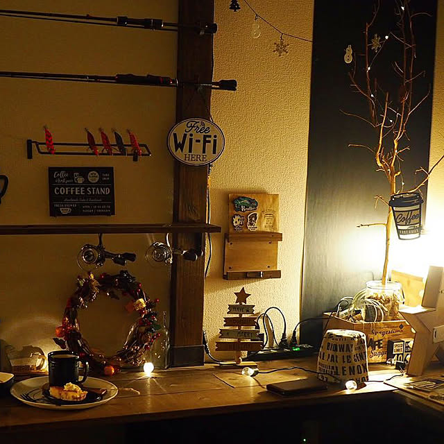 部屋全体/山善トローリーハンガーモニター応募/サリュ/ニトリ/カフェ風インテリア...などのインテリア実例 - 2018-11-26 10:25:34