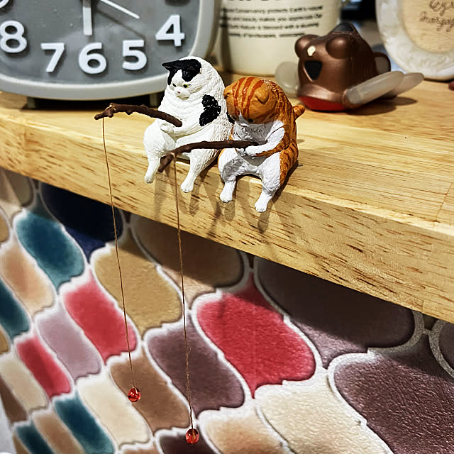 トイレの壁/釣り猫/ぽっちゃり猫/スコティッシュフォールド/ラピュタ...などのインテリア実例 - 2021-09-09 18:28:26